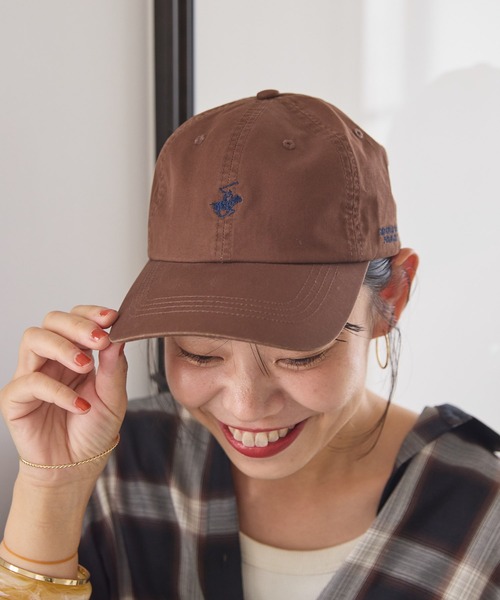 AMERICAN HOLIC（アメリカンホリック）の「ツイル刺繍CAP/B.H　POLO　CLUB（キャップ・レディース・インディゴブルー/ブラウン/ベージュ・M）」の10枚目の写真