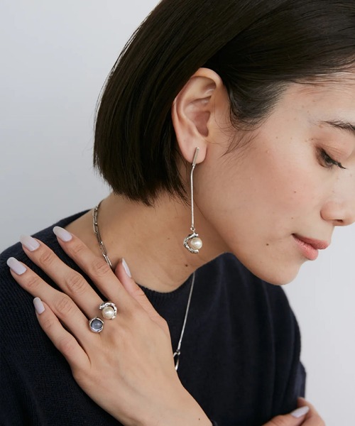 ADER（アデル）の「VAGUE open cabochon ring（リング・レディース・ゴールド・フリー）」の4枚目の写真