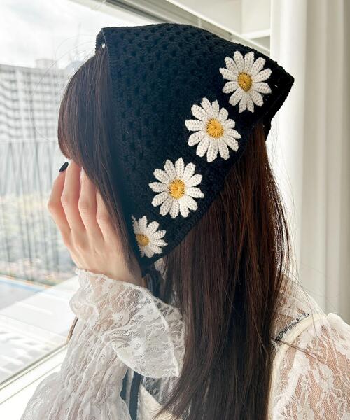 WEGO（ウィゴー）の「WEGO/フラワーバブーシュカ（その他ヘアアクセサリー・レディース・その他2/その他1/その他3/その他5/その他4・FREE）」の4枚目の写真