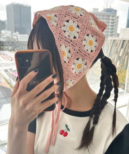 セール】WEGO/フラワーバブーシュカ（その他ヘアアクセサリー