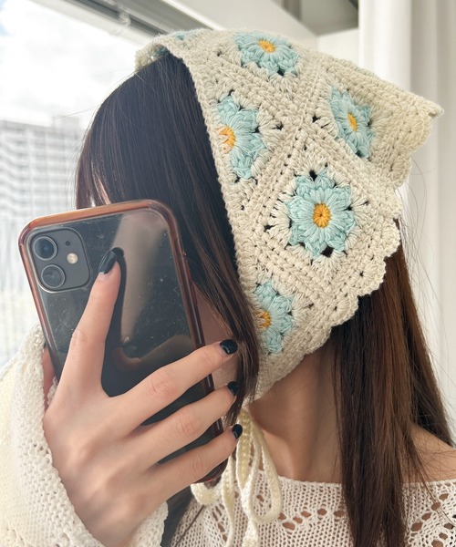 WEGO（ウィゴー）の「WEGO/フラワーバブーシュカ（その他ヘアアクセサリー・レディース・その他2/その他1/その他3/その他5/その他4・FREE）」の6枚目の写真