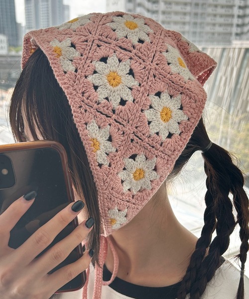 WEGO（ウィゴー）の「WEGO/フラワーバブーシュカ（その他ヘアアクセサリー・レディース・その他2/その他1/その他3/その他5/その他4・FREE）」の7枚目の写真