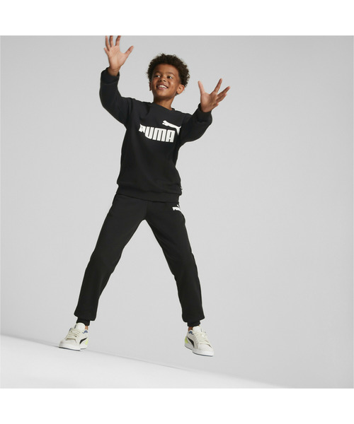 PUMA(プーマ)の「PUMA プーマ ボーイズ NO.1 ロゴ スウェット スーツ 裏起毛 B 130-160cm(ジャージ・キッズ・ブラック/カーキブラウン・150/160/130/140)」の4枚目の写真