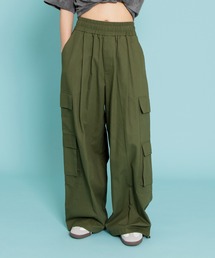 PUNYUS | ミリタリーカーゴワイドパンツ(カーゴパンツ)