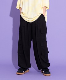 PUNYUS | ミリタリーカーゴワイドパンツ(カーゴパンツ)