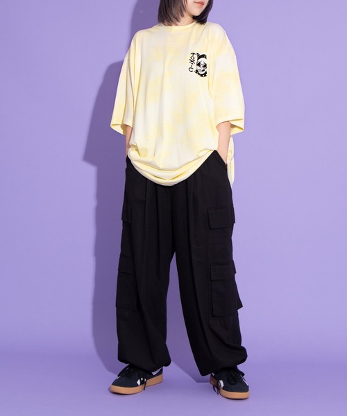 PUNYUS(プニュズ)の「ミリタリーカーゴワイドパンツ(カーゴパンツ・レディース・カーキ/ブラック・1/2/3/4)」の19枚目の写真