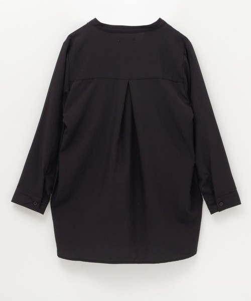 NAVY(ネイビー)の「【シワになりにくい】 NAVY スキッパー7分袖プルオーバー シャツ(シャツ/ブラウス・レディース・ブラック/ブルー/キャメル・M/L)」の20枚目の写真