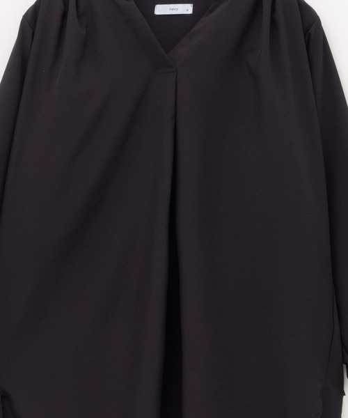 NAVY(ネイビー)の「【シワになりにくい】 NAVY スキッパー7分袖プルオーバー シャツ(シャツ/ブラウス・レディース・ブラック/ブルー/キャメル・M/L)」の21枚目の写真