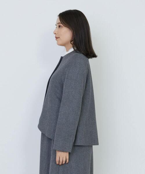 ◇リーフカットジャケット（ノーカラージャケット）｜ADIEU TRISTESSE