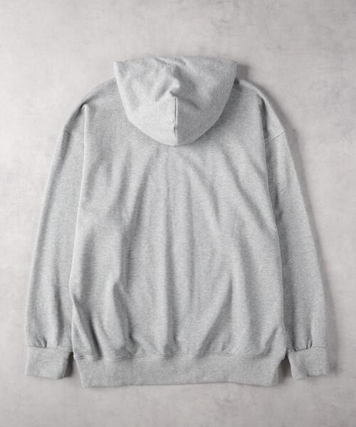 CAMP7(キャンプセブン)の「CAMP7(キャンプ7)【メンズ】プリントロゴパーカー(パーカー・メンズ・ブラック/グレー・M/L/XL)」の6枚目の写真
