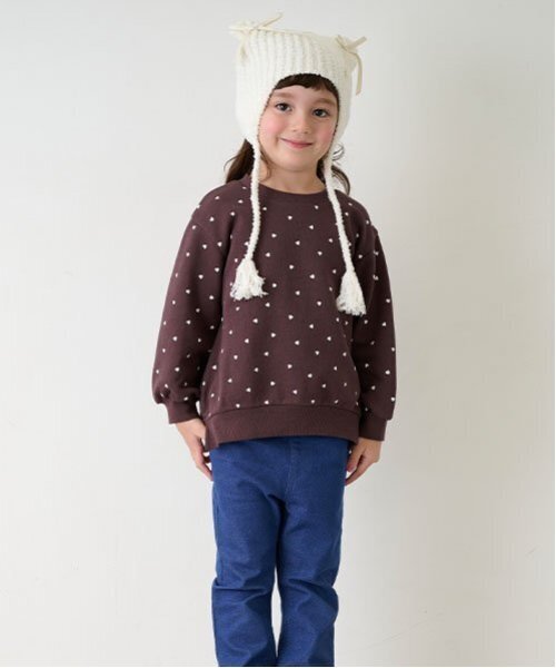 petit main（プティマイン）の「猫耳リボンニットキャップ（ニットキャップ/ビーニー・キッズ・アイボリー/ライトブルー/ブラック・50cm/52cm/54cm）」の5枚目の写真