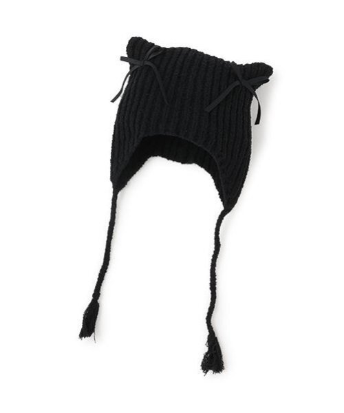 petit main（プティマイン）の「猫耳リボンニットキャップ（ニットキャップ/ビーニー・キッズ・アイボリー/ライトブルー/ブラック・50cm/52cm/54cm）」の11枚目の写真