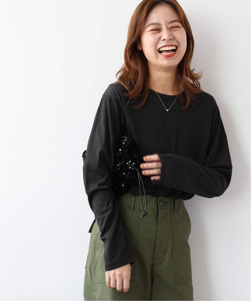 【セール】《追加2》シアークルーネックロングTEE（Tシャツ/カットソー）｜JOURNAL STANDARD relume（ジャーナルスタンダード レリューム） 5,280円