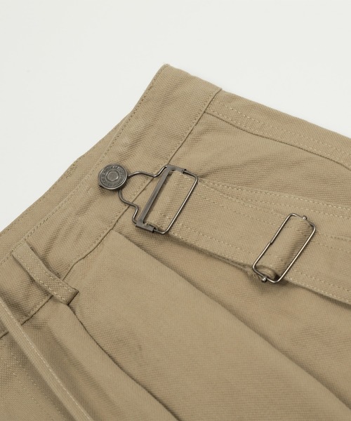 HOOK(フック)の「HOOK -select- 2WAYミリタリーサスペンダー付き ボリュームタックワークパンツ(カーゴパンツ・メンズ・ベージュ/グリーン/ブラック・XL/L/M/S)」の14枚目の写真