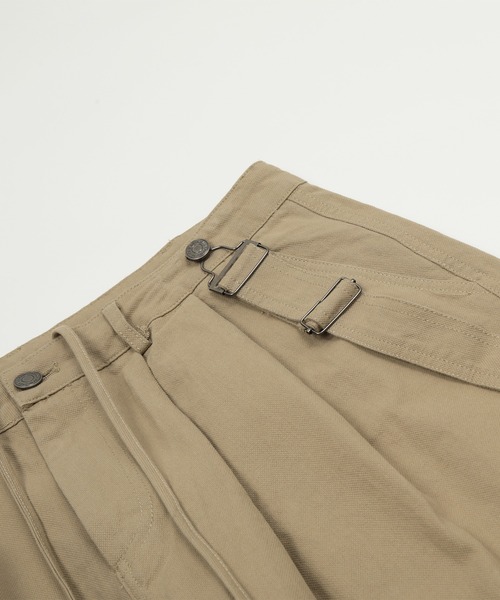 HOOK(フック)の「HOOK -select- 2WAYミリタリーサスペンダー付き ボリュームタックワークパンツ(カーゴパンツ・メンズ・ベージュ/グリーン/ブラック・XL/L/M/S)」の18枚目の写真