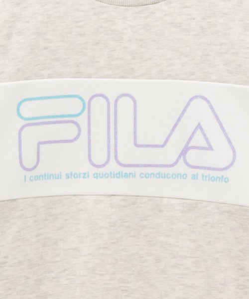FILA(フィラ)の「FILA 裏起毛 切り替えトレーナー(スウェット・キッズ・サックスブルー/オートミール・120/130/140/150/160)」の11枚目の写真