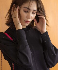 M A S U】SHAGGY STRIPE BOW TIE SHIRT（シャツ/ブラウス）｜MASU