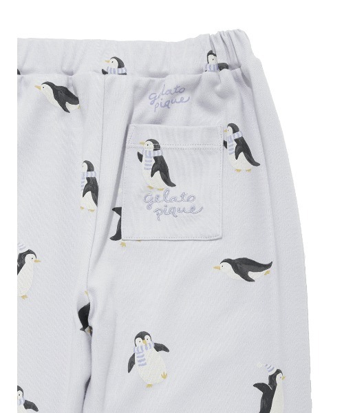 pique ペンギン柄パンツ gelato pique（ジェラートピケ）の「【KIDS】ペンギン柄ロング