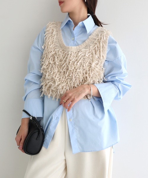 セール】ループツイスト編みニットベスト（ニット/セーター）｜andme