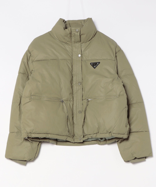 【セール】ワンポイント スタンドカラー エコダウンジャケット（ダウンジャケット/コート）｜Ritzy（リッツィー）