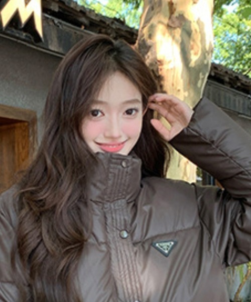 【セール】ワンポイント スタンドカラー エコダウンジャケット（ダウンジャケット/コート）｜Ritzy（リッツィー）