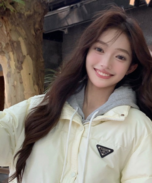 【セール】ワンポイント スタンドカラー エコダウンジャケット（ダウンジャケット/コート）｜Ritzy（リッツィー）