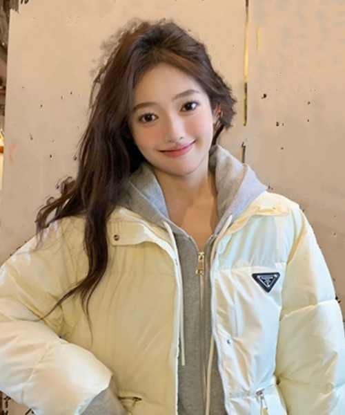 【セール】ワンポイント スタンドカラー エコダウンジャケット（ダウンジャケット/コート）｜Ritzy（リッツィー）