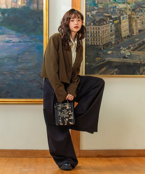 ACCOMMODE(アコモデ)の「パターンパイピングショルダー(ショルダーバッグ・レディース・その他1/その他2/ブラック・FREE)」の20枚目の写真