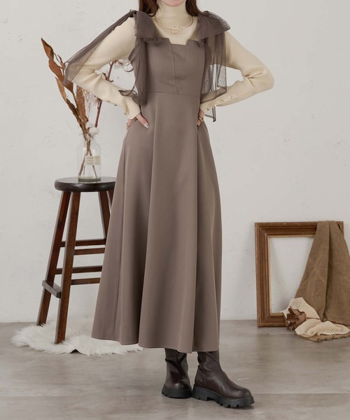 Ambre Neige(アンブルネージュ)の「ゴールドボタンハイネックリブニット/WEB/EC限定商品(ニット/セーター・レディース・グレー系その他/アイボリー/ホワイト系その他・FREE)」の19枚目の写真