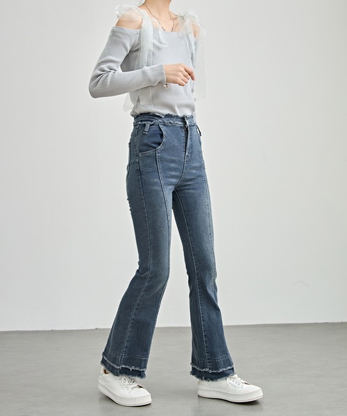 VALABASASフリンジデニムフレアパンツ（最終値下げ） DADA着用似