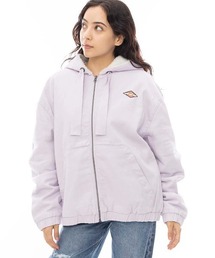 BILLABONG レディース MY SINCE JACKET 2 ジャケット/ビラボンバックロゴ刺繍オーバーサイズシルエットジップアップジャケット