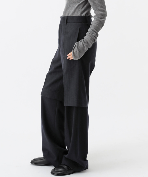 AP STUDIO（エーピーストゥディオ）の「【TONYWACK/トニーワック】レイヤードパンツ（その他パンツ・レディース・ネイビー・38/36）」の2枚目の写真