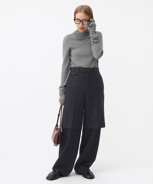 AP STUDIO（エーピーストゥディオ）の「【TONYWACK/トニーワック】レイヤードパンツ（その他パンツ・レディース・ネイビー・38/36）」の4枚目の写真