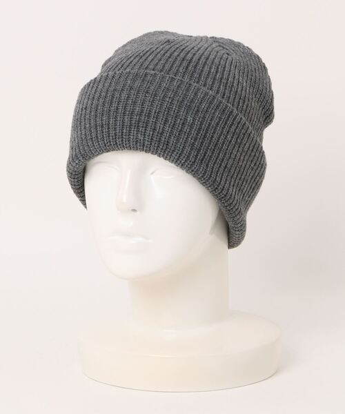 SPINNS（スピンズ）の「シンプルニットキャップ　ニット帽（ニットキャップ/ビーニー・メンズ・ブラウン/ブラック/オフホワイト/グレー/オレンジ・ONESIZE）」の4枚目の写真