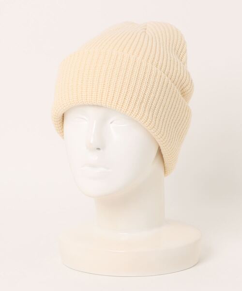 SPINNS（スピンズ）の「シンプルニットキャップ　ニット帽（ニットキャップ/ビーニー・メンズ・ブラウン/ブラック/オフホワイト/グレー/オレンジ・ONESIZE）」の2枚目の写真