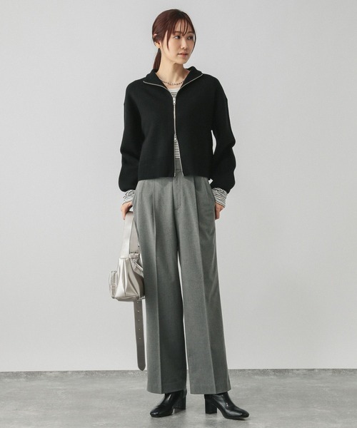 セール】メルティスタンドフルZIPカーディガン/149930（カーディガン