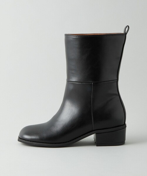 CITEN(シテン)の「<CITEN>ワイドスクエアトゥショートブーツ(ブーツ・レディース・ブラック・S/M/L)」の8枚目の写真