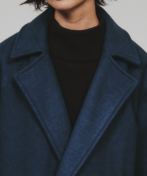 tk.TAKEO KIKUCHI（ティーケータケオキクチ）の「◆テックメルトンチェスターコート（チェスターコート・レディース・チャコールグレー/ブラック/ライトグレー/ブルー系その他・66）」の9枚目の写真