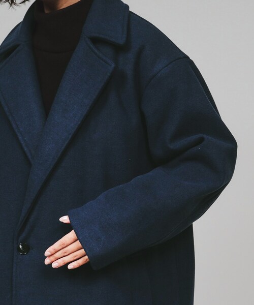 tk.TAKEO KIKUCHI（ティーケータケオキクチ）の「◆テックメルトンチェスターコート（チェスターコート・レディース・チャコールグレー/ブラック/ライトグレー/ブルー系その他・66）」の10枚目の写真