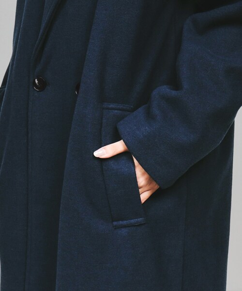 tk.TAKEO KIKUCHI（ティーケータケオキクチ）の「◆テックメルトンチェスターコート（チェスターコート・レディース・チャコールグレー/ブラック/ライトグレー/ブルー系その他・66）」の11枚目の写真