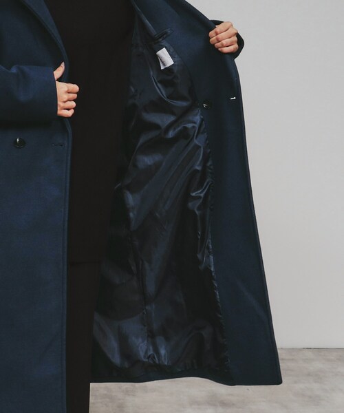 tk.TAKEO KIKUCHI（ティーケータケオキクチ）の「◆テックメルトンチェスターコート（チェスターコート・レディース・チャコールグレー/ブラック/ライトグレー/ブルー系その他・66）」の14枚目の写真