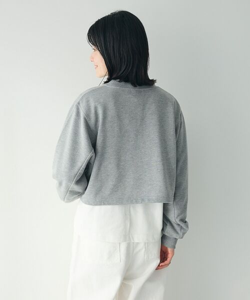 CRAFT STANDARD BOUTIQUE（クラフトスタンダードブティック）の「カレッジプリントショートプルオーバー（スウェット・レディース・ホワイト系その他/ネイビー/カーキ/杢グレー・FREE）」の17枚目の写真