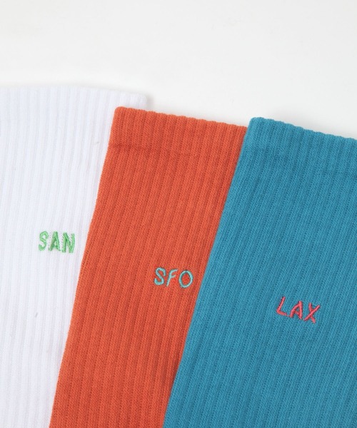 BAYFLOW（ベイフロー）の「ワンポイントロゴソックス（ソックス/靴下・メンズ・オレンジ/ホワイト/ブラック/ブルー・FREE）」の13枚目の写真