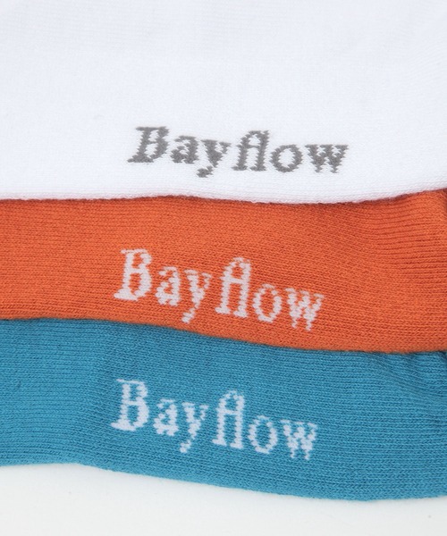 BAYFLOW（ベイフロー）の「ワンポイントロゴソックス（ソックス/靴下・メンズ・オレンジ/ホワイト/ブラック/ブルー・FREE）」の14枚目の写真