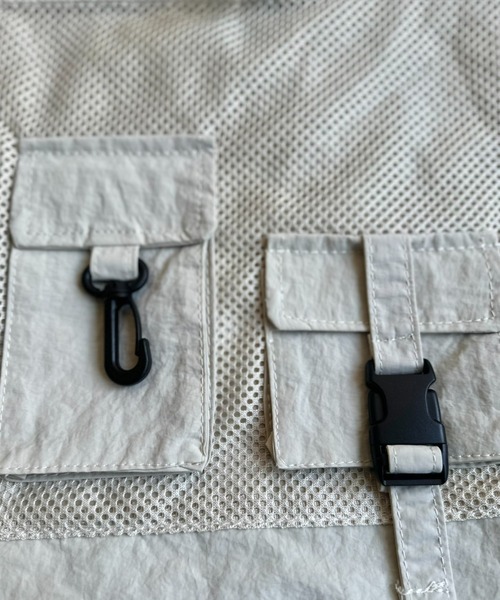 LAC-VERT（ラック・ヴェール）の「異素材ポケットナップサック（バックパック/リュック・レディース・ブラック/グレー/アイボリー・FREE）」の14枚目の写真