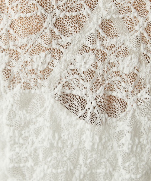 GEVS.(ジェイヴィス)の「レースドローストリングカットソープルオーバー <大きいサイズ有>GEVS.(Tシャツ/カットソー・レディース・ブラック/オフホワイト・M/L/LL/3L/4L/5L)」の19枚目の写真