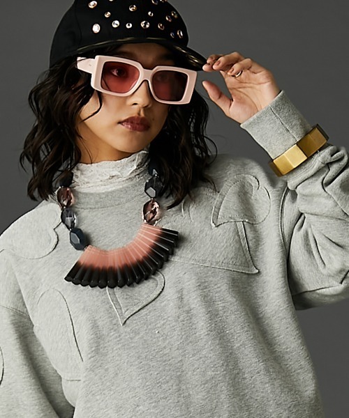 GEVS.(ジェイヴィス)の「レースドローストリングカットソープルオーバー <大きいサイズ有>GEVS.(Tシャツ/カットソー・レディース・ブラック/オフホワイト・M/L/LL/3L/4L/5L)」の21枚目の写真