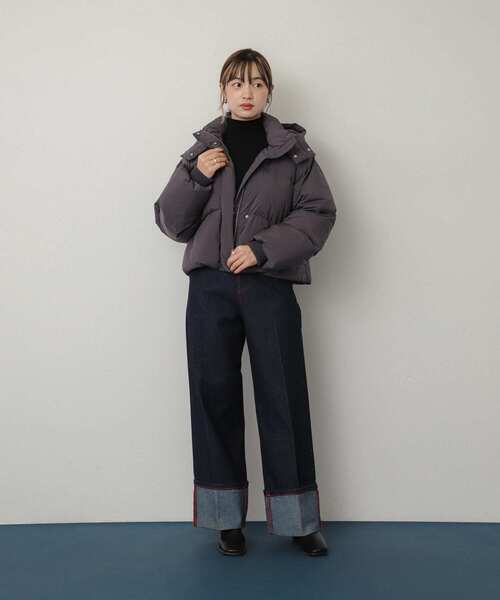 SENSE OF PLACE by URBAN RESEARCH（センスオブプレイスバイアーバンリサーチ）の「ハイショクステッチデニム（デニムパンツ・レディース・ブラック/アイボリー/ワンウォッシュ・SMALL/MEDIUM）」の16枚目の写真