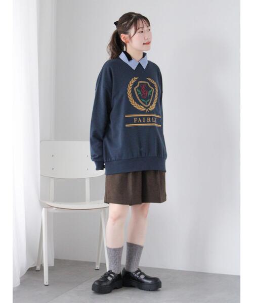 ehka sopo（エヘカソポ）の「無地/ストライプフレア袖オーバーシャツ（シャツ/ブラウス・レディース・ミント/ブルー/オフホワイト・F）」の14枚目の写真