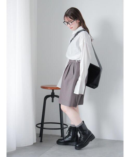 ehka sopo（エヘカソポ）の「無地/ストライプフレア袖オーバーシャツ（シャツ/ブラウス・レディース・ミント/ブルー/オフホワイト・F）」の21枚目の写真